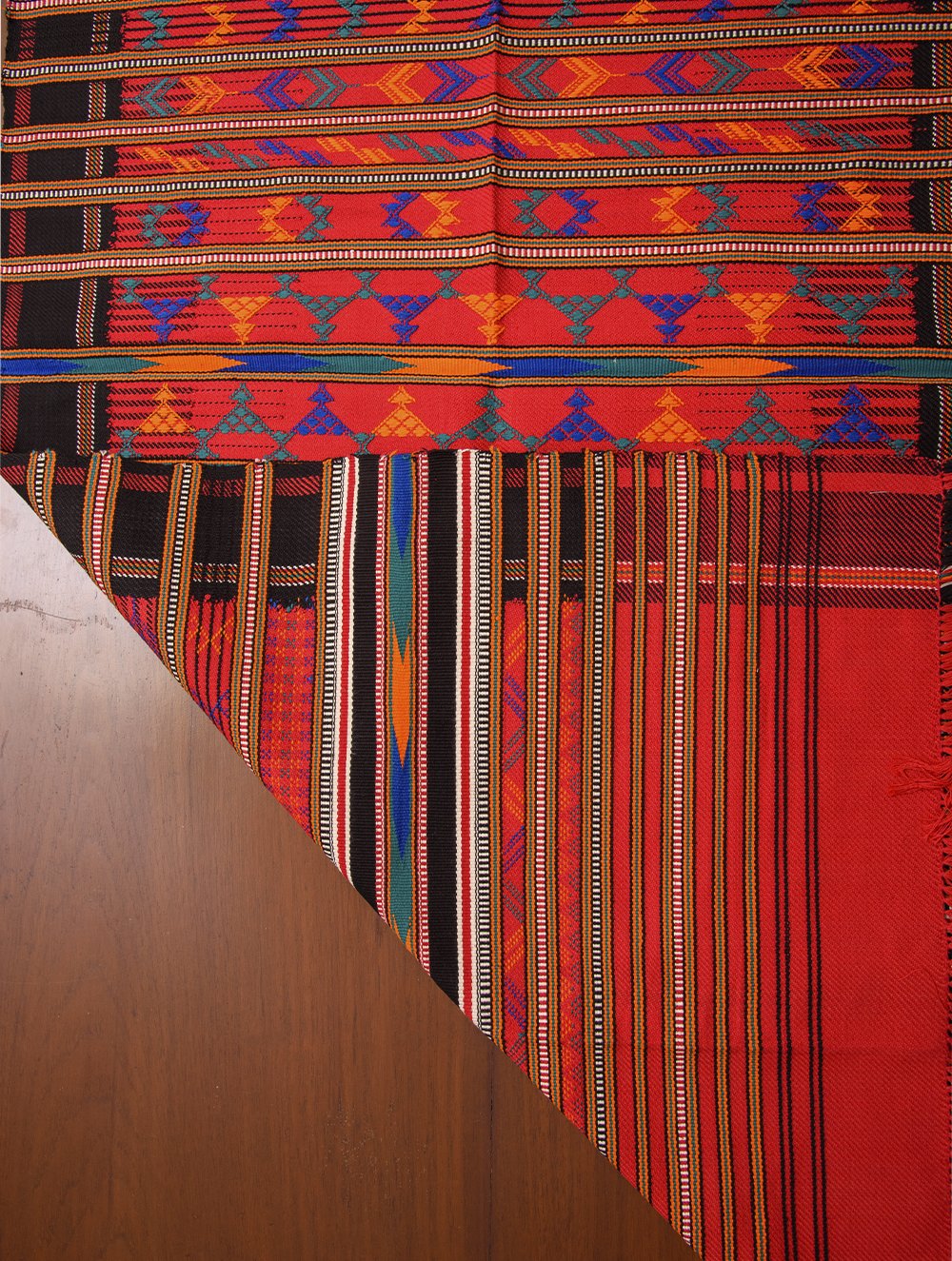 Kashida Pattu Woven Table Runner - Large 