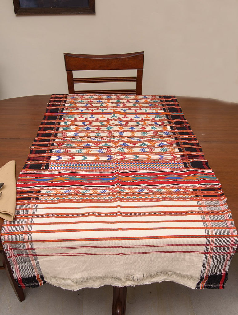 Kashida Pattu Woven Table Runner 