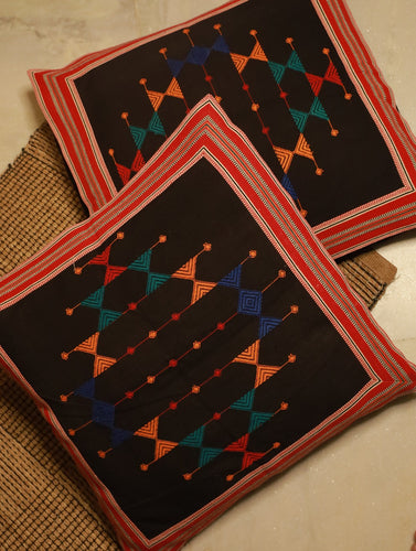 Kashida Woven Floor Cushion Covers - Large (Set of 2)