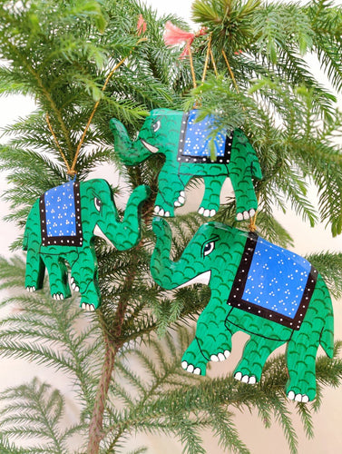 Kashmiri Art Xmas Decorations - Set of 3