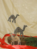 Kashmiri Art Xmas Decorations - Set of 3 Camels