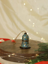 Load image into Gallery viewer, Kashmiri Art Xmas Decorations - Set of 6 (2 Baubles,1 Bell &amp; 3 Moon)