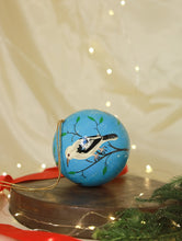 Load image into Gallery viewer, Kashmiri Art Xmas Decorations - Set of 6 (2 Baubles, 3 Stars &amp;1 Bell)