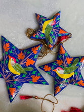 Load image into Gallery viewer, Kashmiri Art Xmas Decorations - Set of 6 (3 Stars, 1 Bauble, 2 Bells)