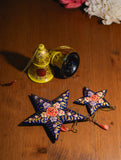 Kashmiri Art Xmas Decorations - Stars & Bells (Set of 4)