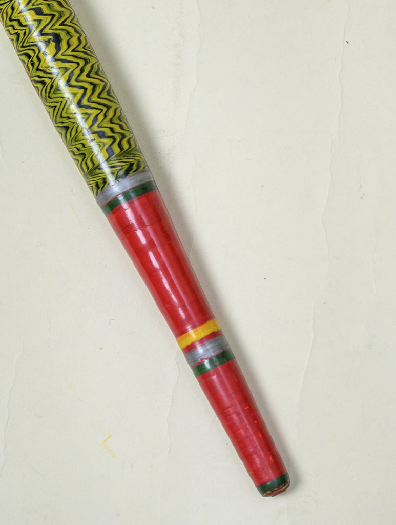 Kutch Lacquer Craft Wooden Rolling Pin (Green Belan)