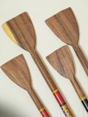 Kutch Lacquer Craft Wooden Spoons & Ladles (Set of 4)