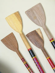 Kutch Lacquer Craft Wooden Spoons & Ladles (Set of 4)