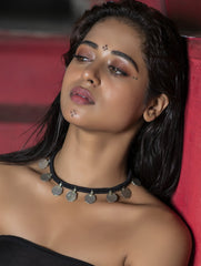 Lambani Tribal Neckpiece - 2 Paise Coins