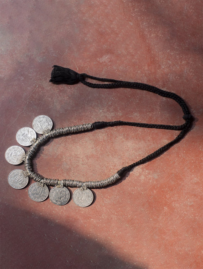Lambani Tribal Neckpiece - 50 Paise Coins