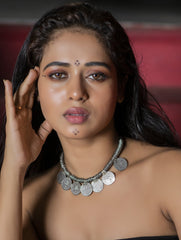 Lambani Tribal Neckpiece - 50 Paise Coins