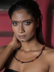 Lambani Tribal Neckpiece - Brass Accent