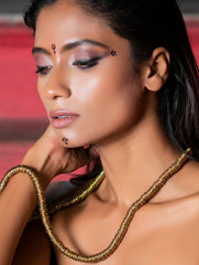 Lambani Tribal Neckpiece - Long Metal Rings Chain