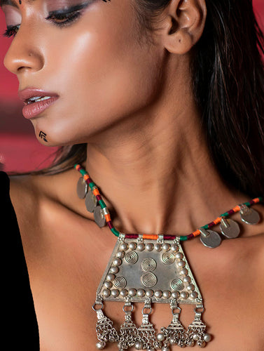 Lambani Tribal Neckpiece - Coins (Multicolored)