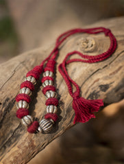 Lambani Tribal Neckpiece - Kona (Maroon)