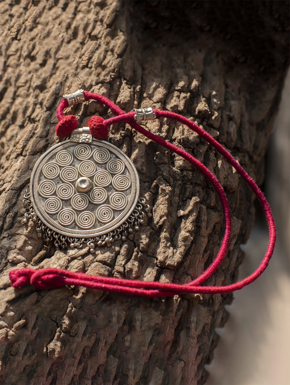 Lambani Tribal Neckpiece - Putla (Red)