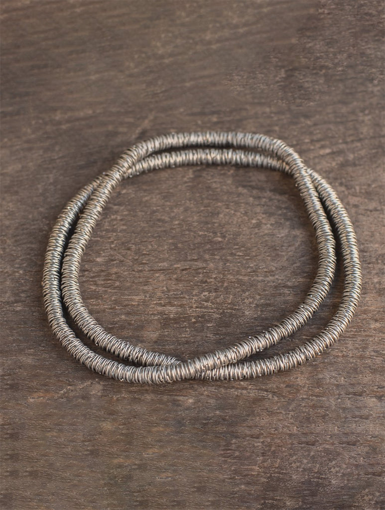 Lambani Tribal Neckpiece - Silver Rings