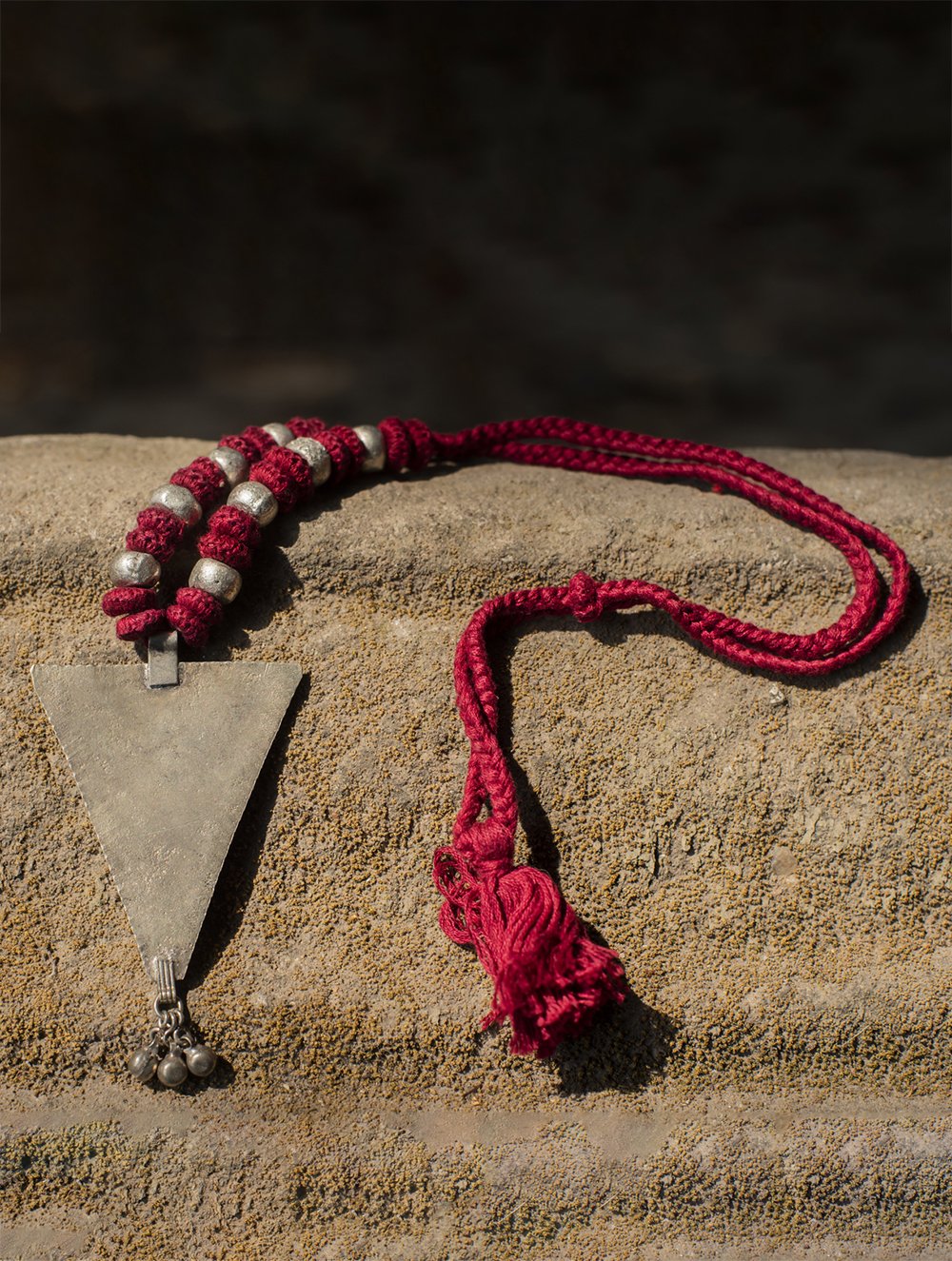 Load image into Gallery viewer, Lambani Tribal Neckpiece - Trikona