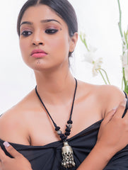 Lambani Tribal Neckpiece - Black Topli