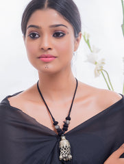Lambani Tribal Neckpiece - Black Topli