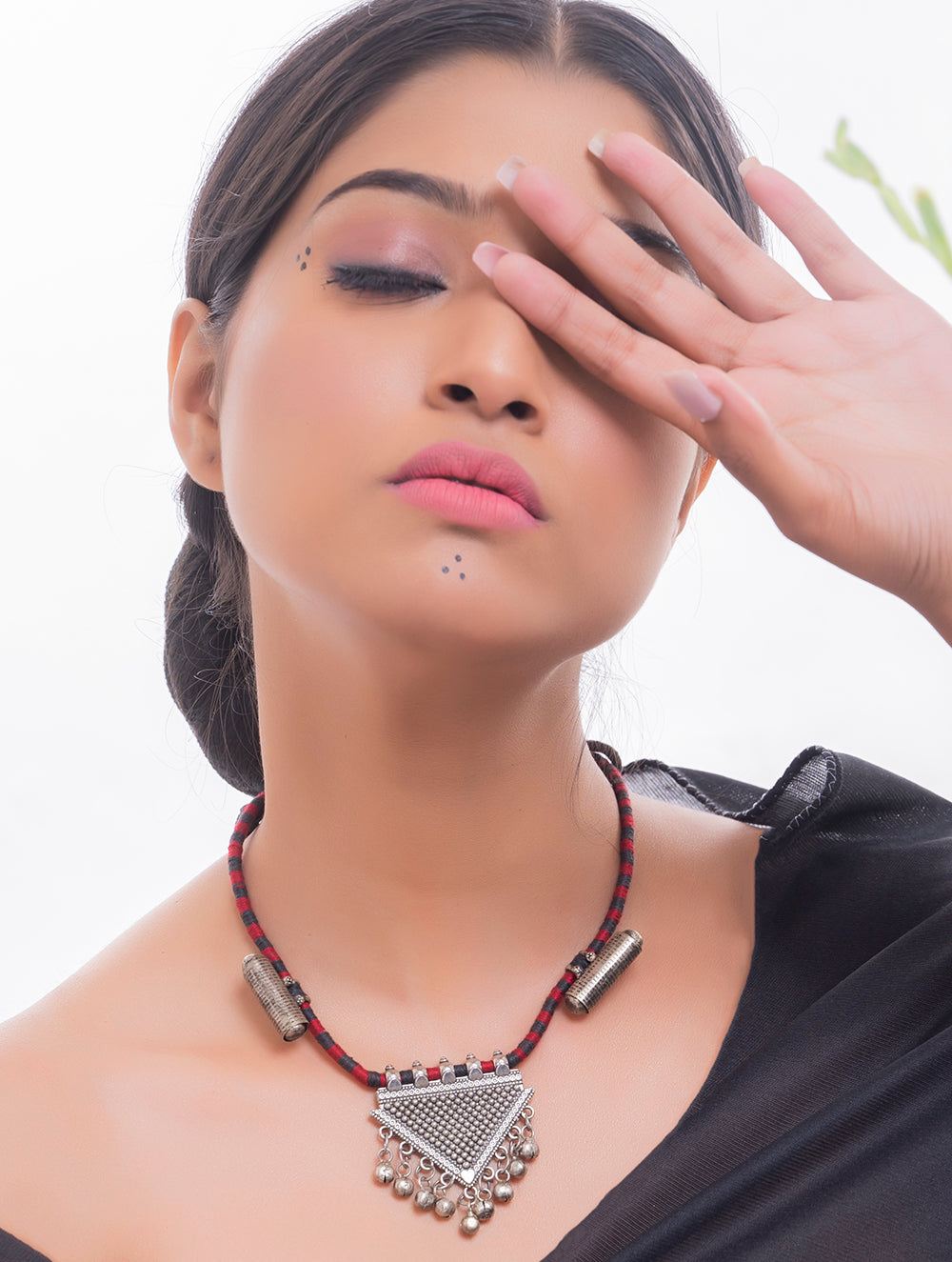 Lambani Tribal Neckpiece - Trikon Pendant