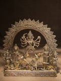 Large Dhokra Craft Curio - Mahishasur Mardini Durga