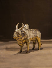 Large Dhokra Craft Curio - Nandi