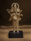 Large Dhokra Craft Curio - Standing Ganesha