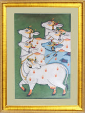 Load image into Gallery viewer, Large Pichwai Painting ❃ Srinathji as a Cow