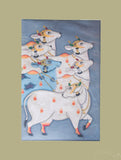 Large Pichwai Painting ❃ Srinathji disguised as a Cow (Unframed)