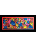 Large Patua Art Painting with Mount - Wedding of the Birds (31
