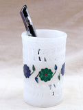 Marble Inlay Pen Stand