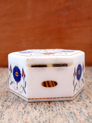 Marble Inlay Round Box