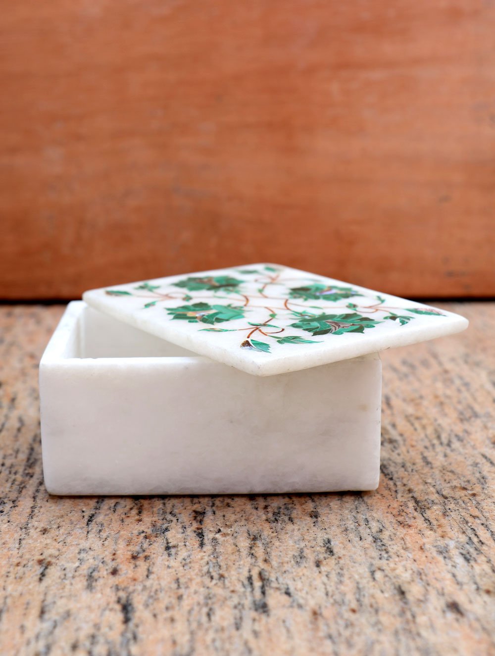 Marble Inlay Square Box