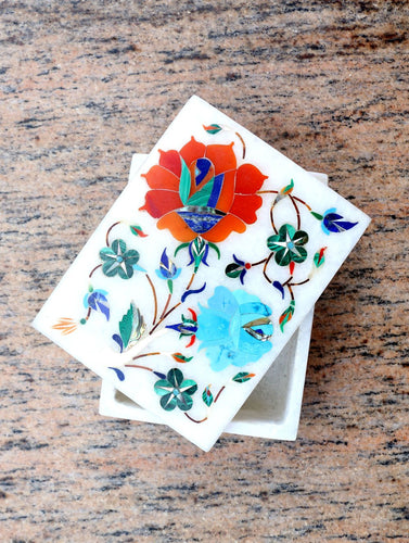 Marble Inlay Square Box