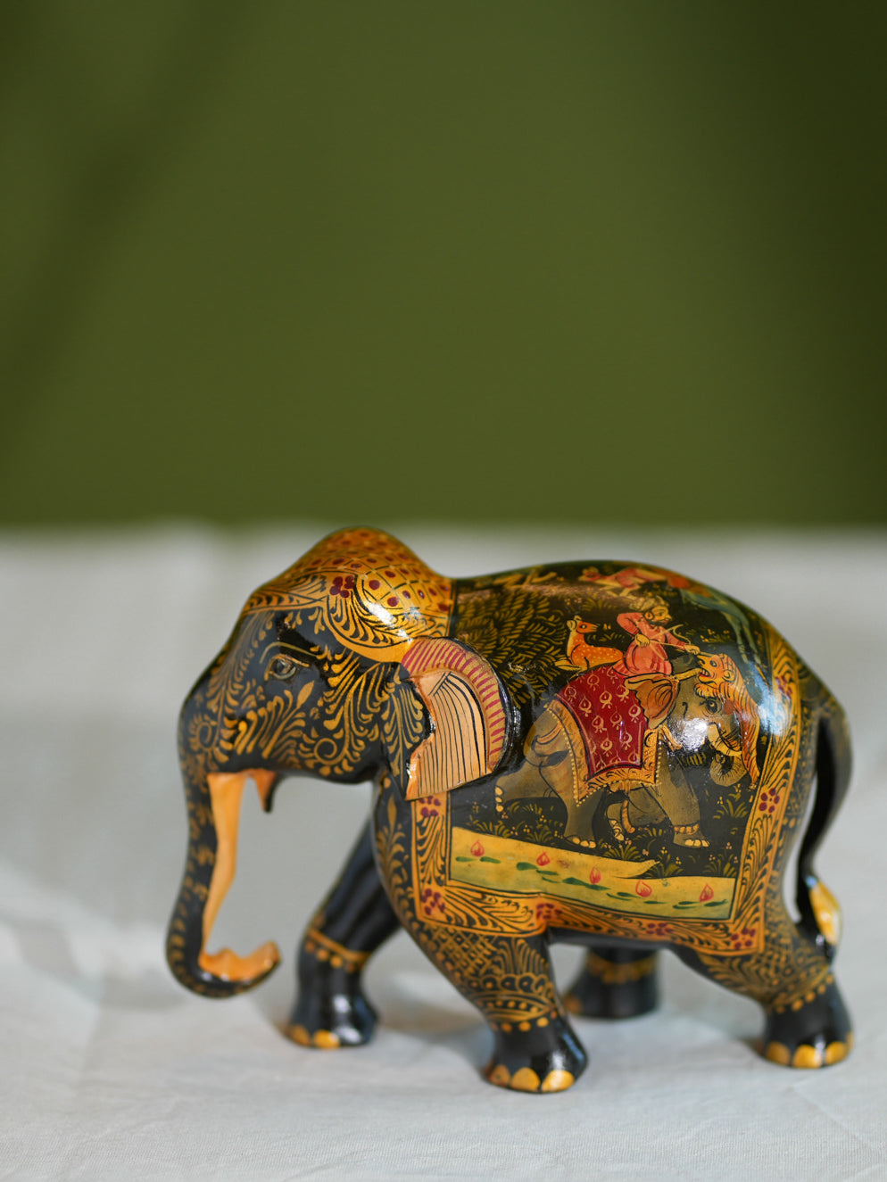 Load image into Gallery viewer, Miniature Art Wooden Curio - Elephant