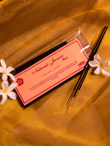 Natural Oils & Herbs Incense Sticks - Musk (100 Gms - Approx.100 Sticks)