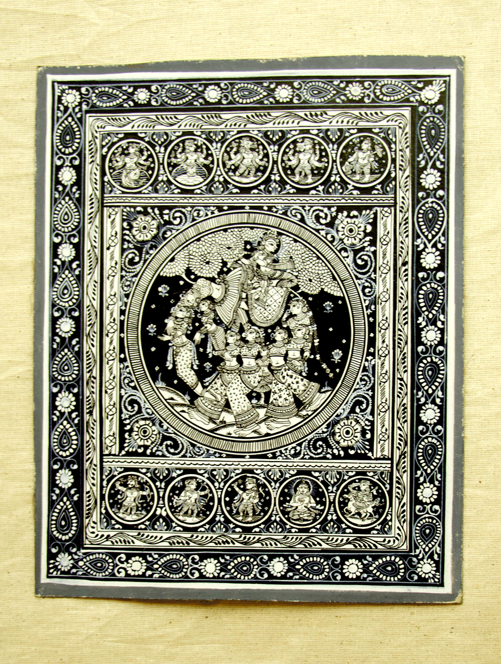 Pattachitra Art - Painting on Canvas - The India Craft House 