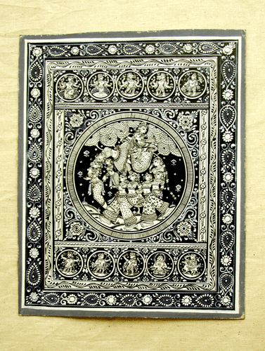 Pattachitra Art - Painting on Canvas - The India Craft House 