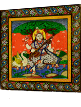 Load image into Gallery viewer, Pattachitra Art - Painting on Wood - The India Craft House 