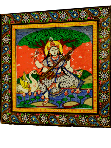 Pattachitra Art - Painting on Wood - The India Craft House 