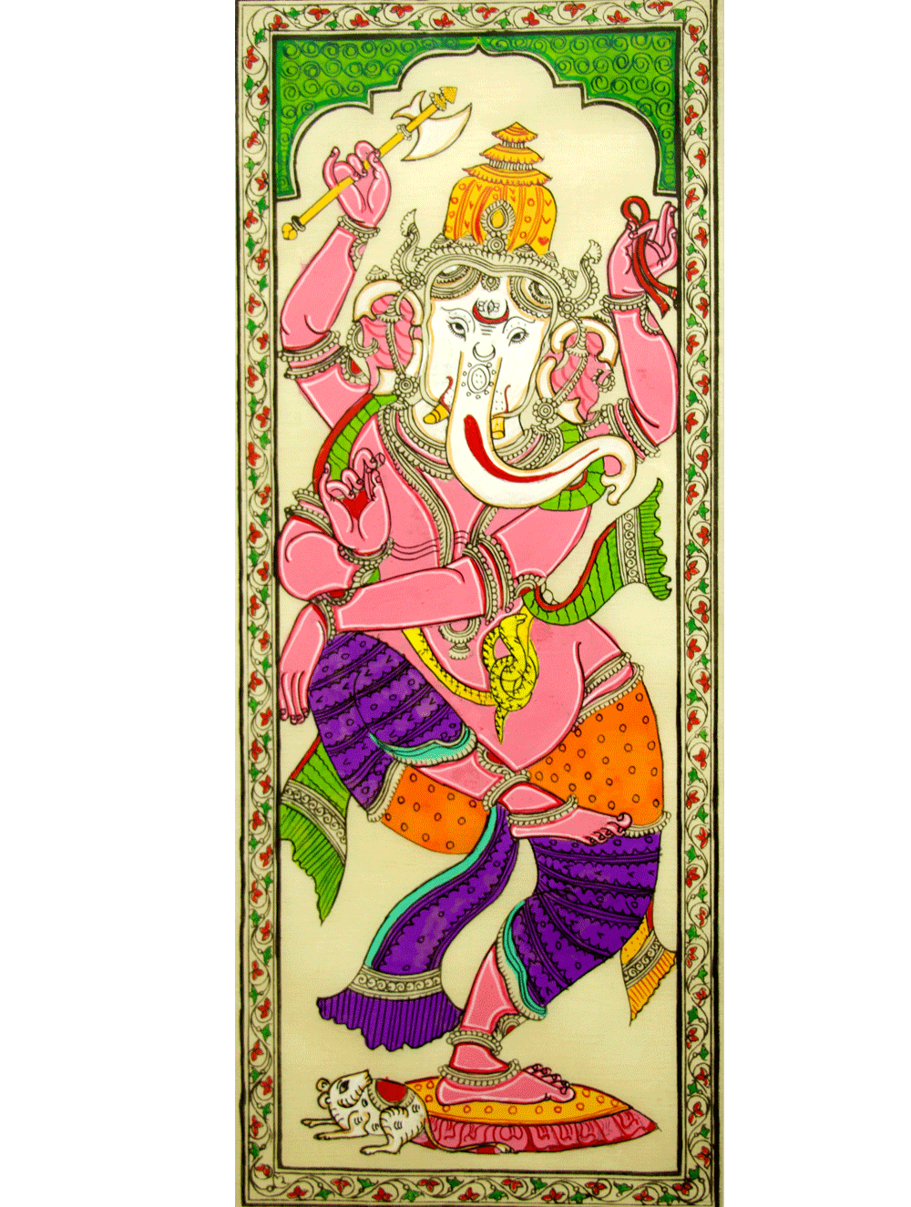 Load image into Gallery viewer, Pattachitra Art - Tussore Silk Painting - The India Craft House 
