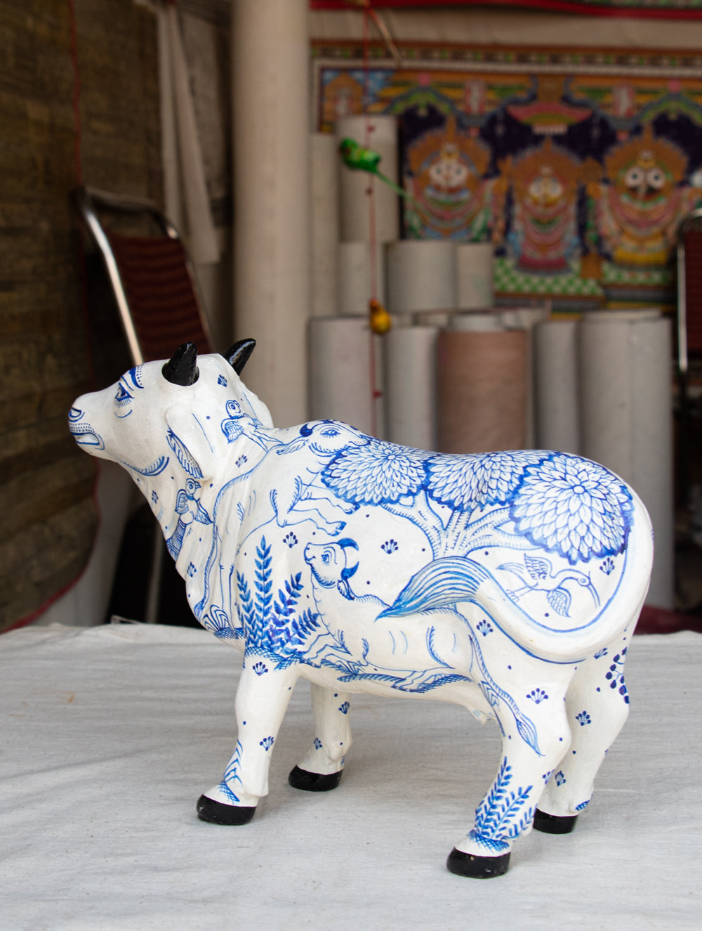 Pattachitra Art Curio - Cow - The India Craft House 
