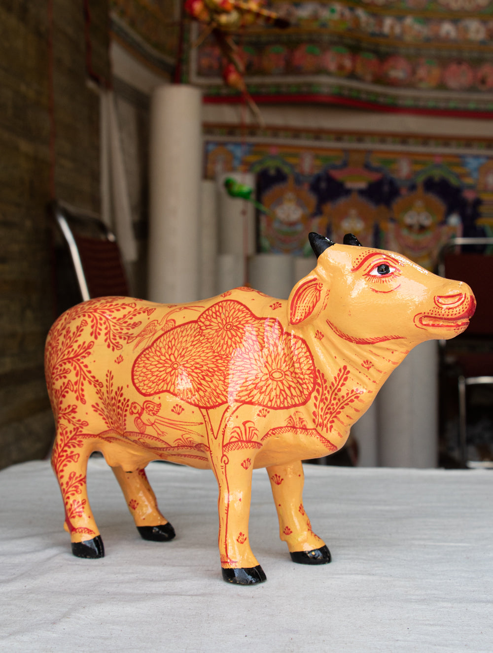 Pattachitra Art Curio - Cow - The India Craft House 
