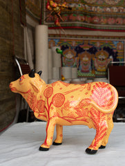 Pattachitra Art Curio - Cow - The India Craft House 