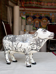 Pattachitra Art Curio - Cow - The India Craft House 