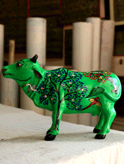 Pattachitra Art  Curio - Cow - The India Craft House 