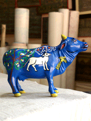 Pattachitra Art  Curio - Cow - The India Craft House 