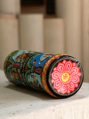 Pattachitra Art  Curio - Glass Bottle - The India Craft House 