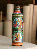 Pattachitra Art  Curio - Glass Bottle